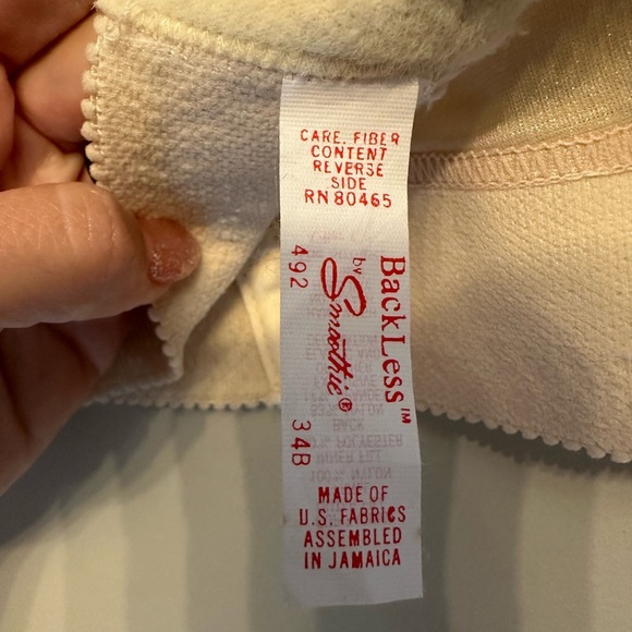 Vintage 80s/90s Smoothie Cream Satin Bustier 34B - Picture 2 of 5